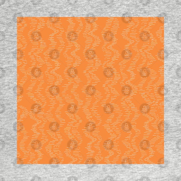 Zesty orange zig zag organic path by FrancesPoff